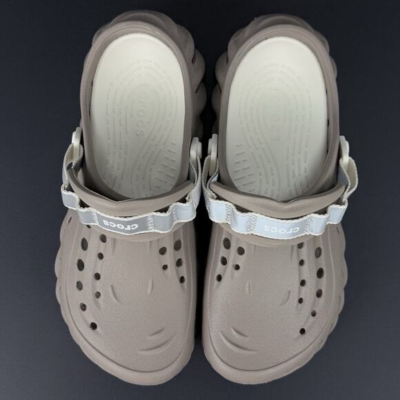 Crocs Echo Clog Tan Reflective Strap Unisex Men 8 / Women 10 New Without Box